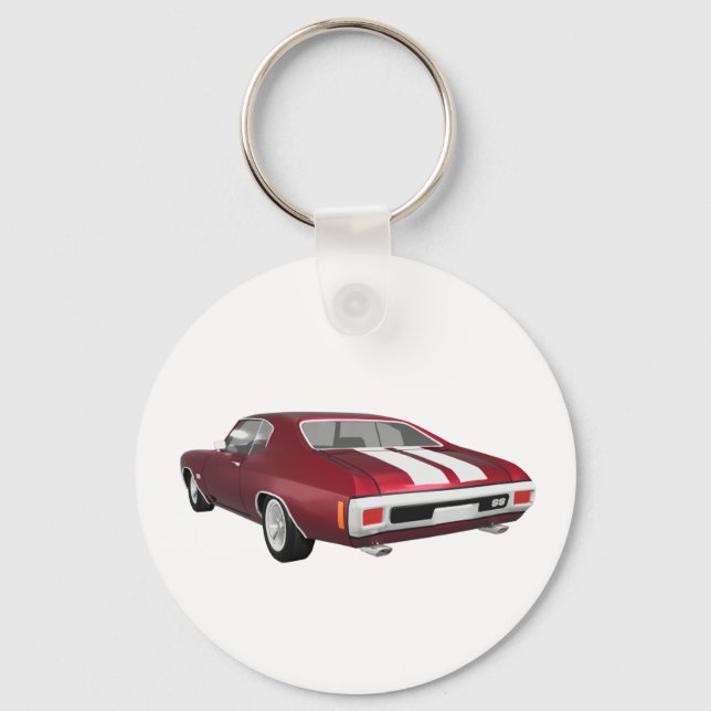 Porte-clés 1970 Chevelle SS : Candy Apple Finish : (Recto)