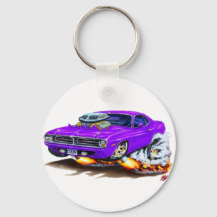Porte-clés 1970 Cuda Purple Car