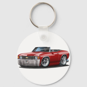 Porte-clés 1971-72 Chevelle Maroon Convertible