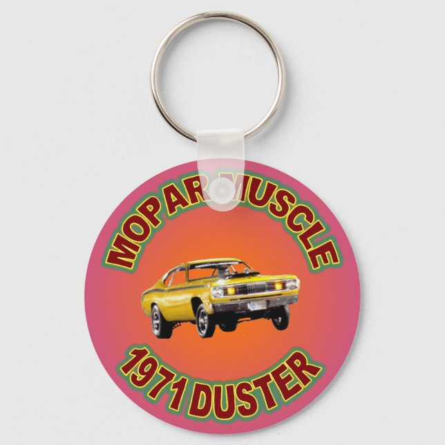 Porte-clés 1971 Plymouth Duster Porte - clé. (Recto)