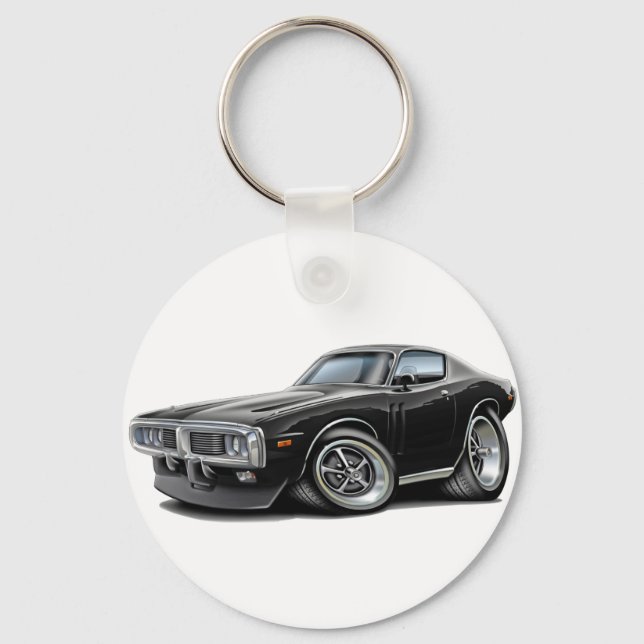 Porte-clés 1973-74 Chargeur Black Car (Recto)