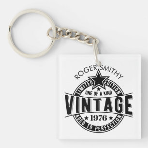 Porte-clés 1976 50e anniversaire Vintage Vieilli à la perfect