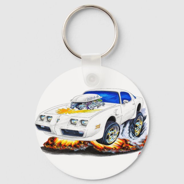 Porte-clés 1979-81 Trans Am White Car (Recto)