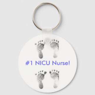Porte-clés #1 NICU Nurse! (blue)