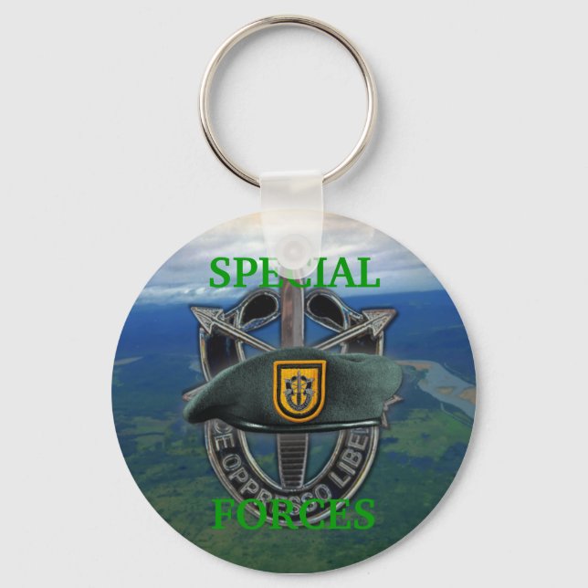 Porte-clés 1er groupe des forces spéciales green berets son P (Recto)