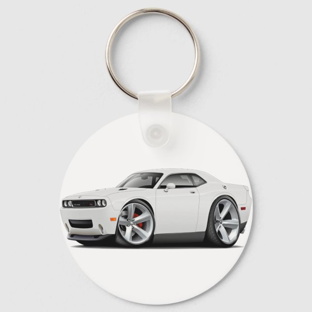 Porte-clés 2009-11 Challenger RT White Car (Recto)