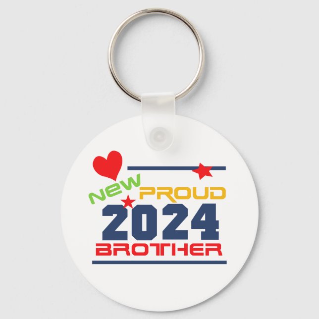 Porte-clés 2024 Nouveau Porte - clé Fier Frère (Recto)
