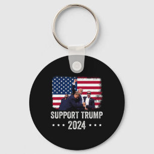 Porte-clés 2024 - Soutenez Trump - Priez Pour L'Amérique