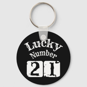 Porte-clés 21 - Lucky Numéro 21 Chuck
