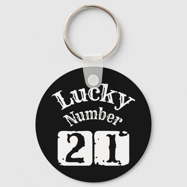 Porte-clés 21 - Lucky Numéro 21 Chuck (Recto)