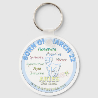 Porte-clés 22 mars Anniversaire - baies