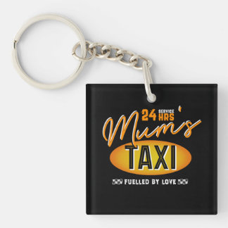 Porte-clés 24 services de taxi de l'heure de la maman,