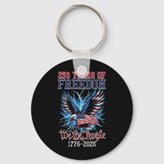 Porte-clés 250 Ans de Liberté Drapeau Américain Us 250e Anniv