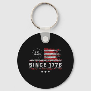 Porte-clés 250e anniversaire d'Amérique États-Unis 250 ans ju