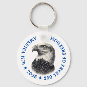 Porte-clés 250e anniversaire USA 2026 Pygargue à tête blanche