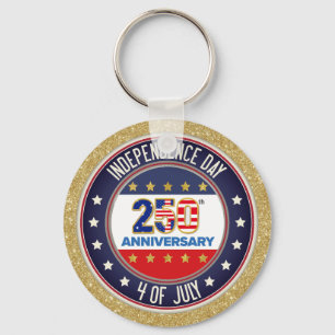 Porte-clés 250e anniversaire USA patriotique 1776–2026