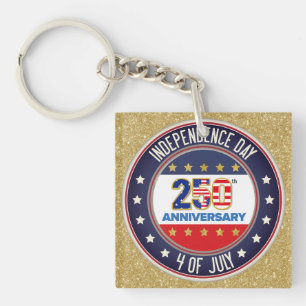 Porte-clés 250e anniversaire USA Patriotique 1776–2026
