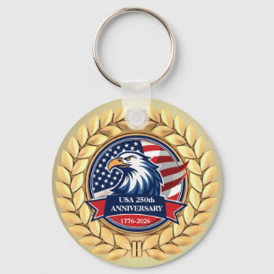 Porte-clés 250e anniversaire USA patriotique   1776–2026