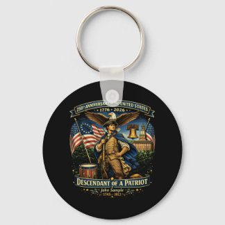 Porte-clés 250th Anniversary USA 1776–2026 American Heritage