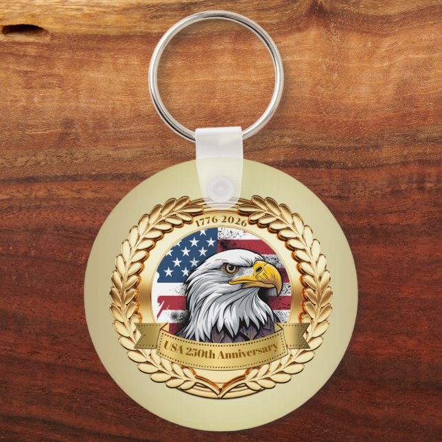 Porte-clés 250th Anniversary USA Patriotic | 1776–2026 (Recto)