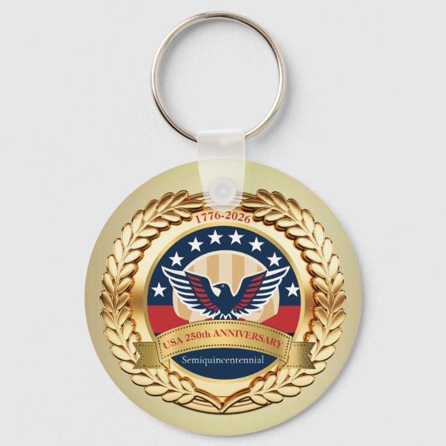 Porte-clés 250th Anniversary USA Patriotic | 1776–2026 (Recto)