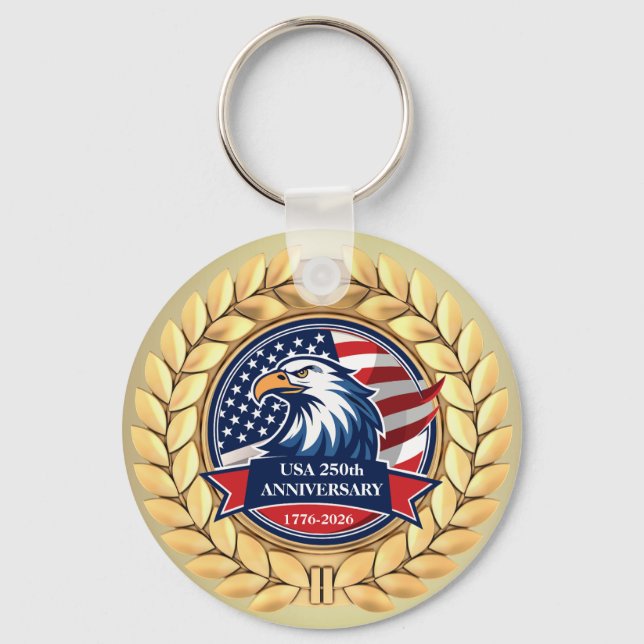Porte-clés 250th Anniversary USA Patriotic | 1776–2026 (Verso)