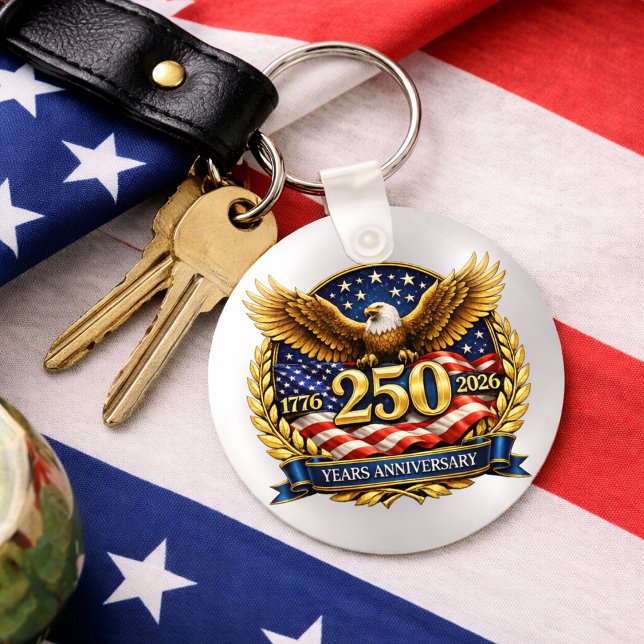 Porte-clés 250th USA Anniversary Eagle Emblem  (Créateur téléchargé)