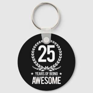 Porte-clés 25e anniversaire (25 ans d'être génial)
