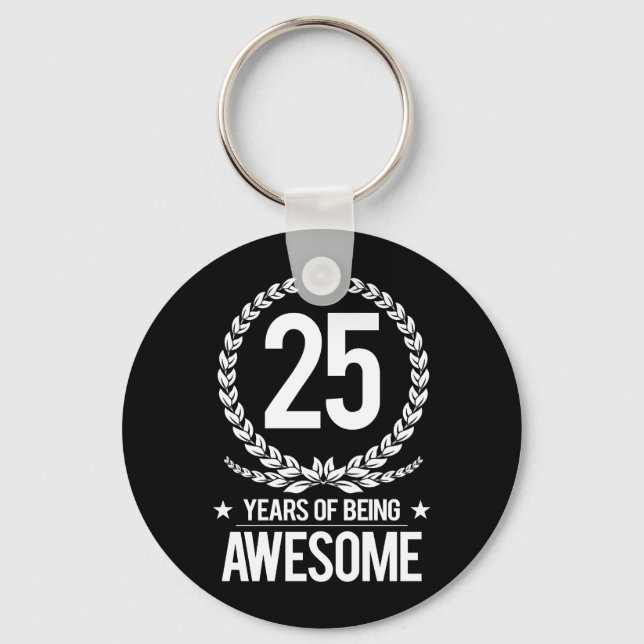 Porte-clés 25e anniversaire (25 ans d'être génial) (Recto)