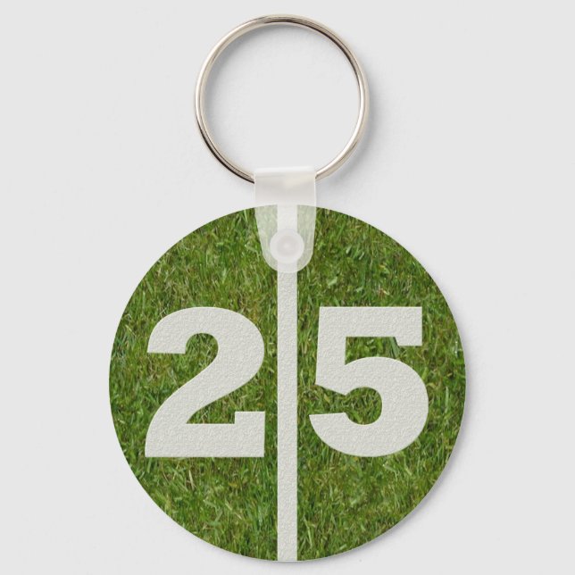 Porte-clés 25ème Cadeau d'anniversaire (Recto)