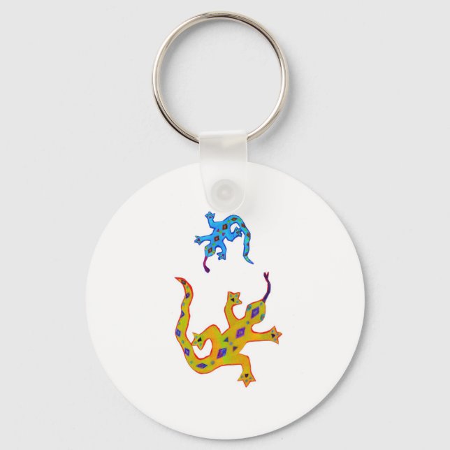 Porte-clés 2 Geckos (Recto)