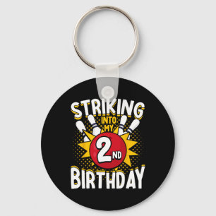 Porte-clés 2e anniversaire Bowling Thème Grève dans Anniversa