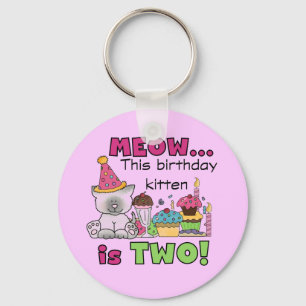 Porte-clés 2e t-shirts et cadeaux d'anniversaire Kitten