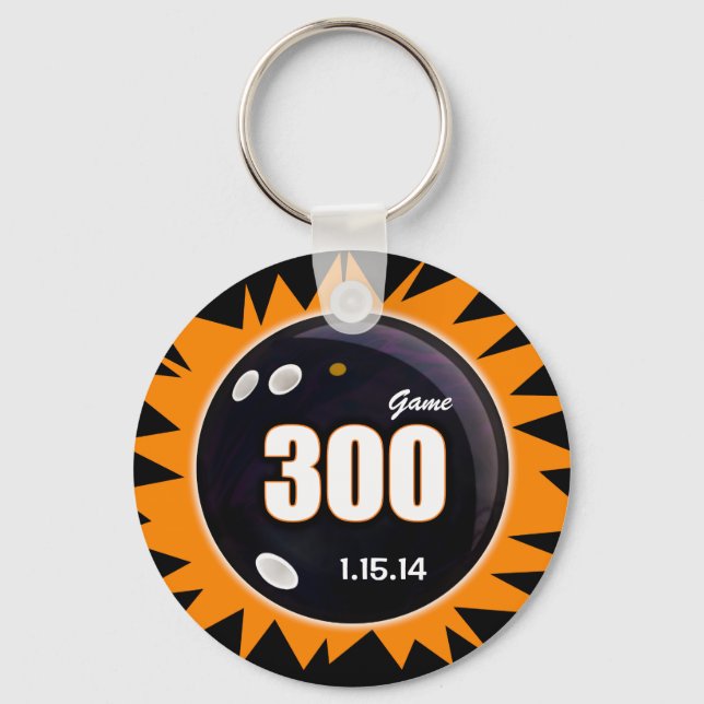 Porte-clés 300 Jeu orange et noir (Recto)