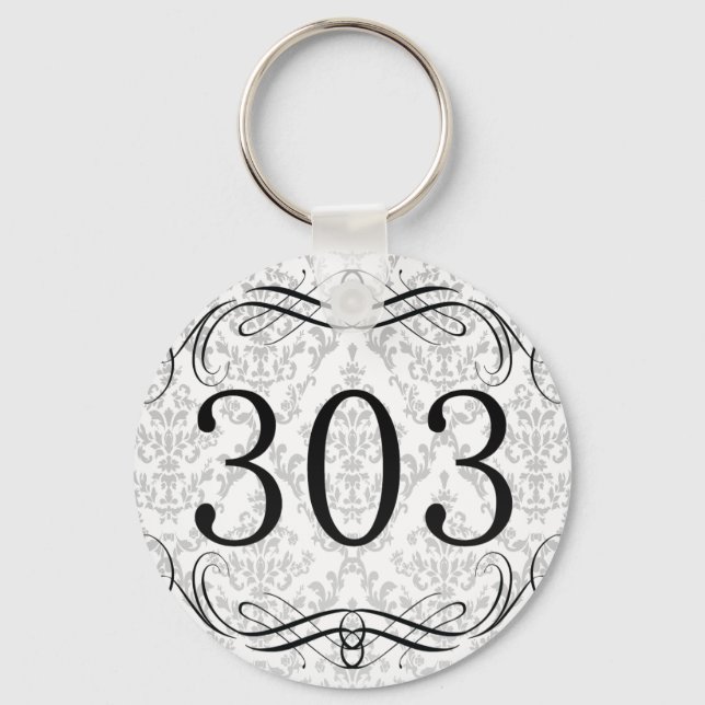 Porte-clés 303 Indicatif régional (Recto)