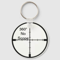 360 No Scope Video Game Joke FPS porte - clé
