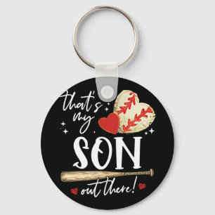 Porte-clés #39 ; s Mon Fils dehors Baseball Mama Maman Mères 