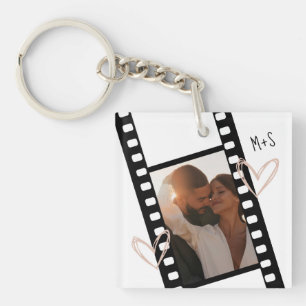 Porte-clés 3 Couples Photo Filmstrip Petit ami amie