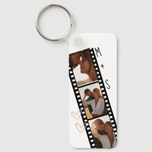 Porte-clés 3 Couples Photo Filmstrip Petit ami amie