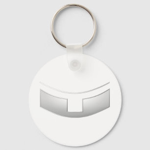 Porte-clés 3-D Look Silver Priest's ou ministre's Collar