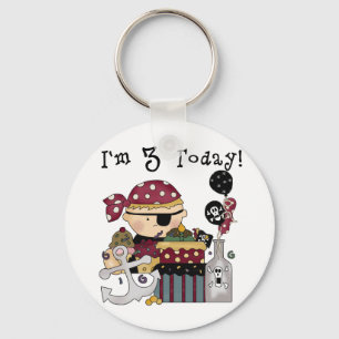Porte-clés 3e anniversaire Pirate Tshirts et cadeaux
