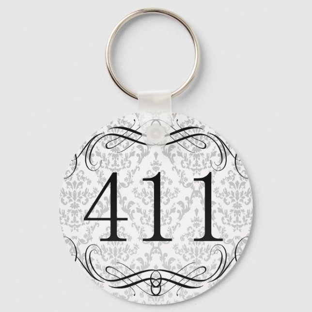 Porte-clés 411 Indicatif régional (Recto)