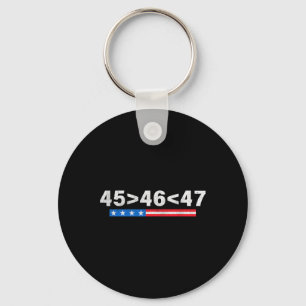 Porte-clés 45 Est Supérieur À 46 Fun 47 États-Unis Drapeau Tr
