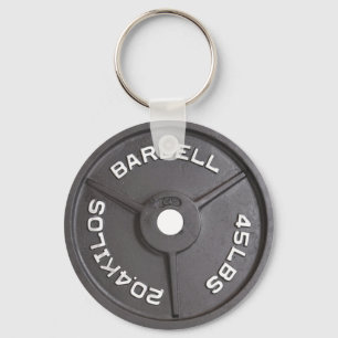 Porte-clés 45lb plat - haltère