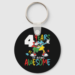 Porte-clés 4 Anniversaire Autiste Garçons Fille Autisme Awar