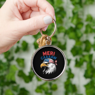 Porte-clés 4 juillet Aigle Liberté Patriotique