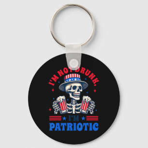 Porte-clés 4 juillet American Drinking Je ne suis pas ivre Je