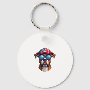 Porte-clés 4 juillet boîte