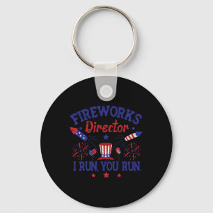 Porte-clés 4 juillet Directeur Fireworks Je Vous Dirige Homme