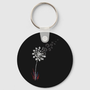 Porte-clés 4 juillet Fleur mignonne American Patriotic 1